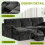 5-Seater U-Shaped Modular Cloud Sofa, Sectional Couch,Grey 6