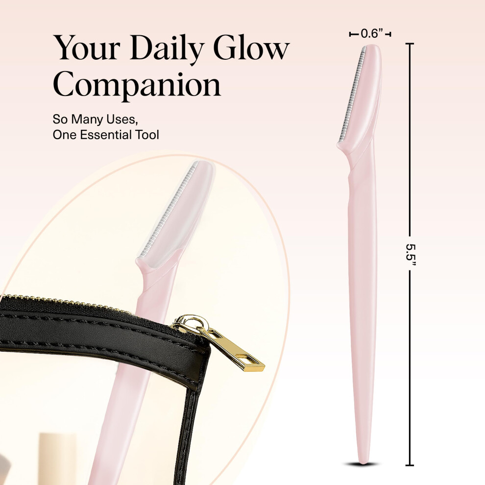 Kitsch Dermaplaning Blades For Face - Face Razors For Women And Men | Eyebrow Razor & Facial Hair Remover | Exfoliates Facial Skin, Eyebrow Shaper |