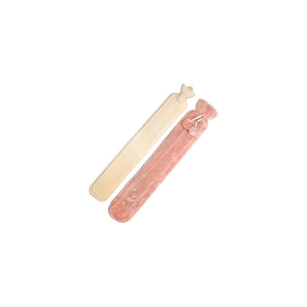 Tanness 2L Long Hot Water Bottle With Cover | Anti-Leakage Bottle For Feet, Waist & Shoulder | Large Heat Pack, Gifts For Women