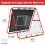 BAGAIL Double Sided Rebounder Net, Football Nets, Red 2