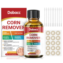 Corn Remover for feet, Fast Acting Corn Removal, for Corn, Calluse, Warts and Thorns, 30ML Liquid with 15PCS Cushions 10PCS Swabs