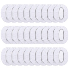 100 Pack Clear Disposable Ear Protectors Waterproof Ear Covers for Hair Dye, Shower, Bathing