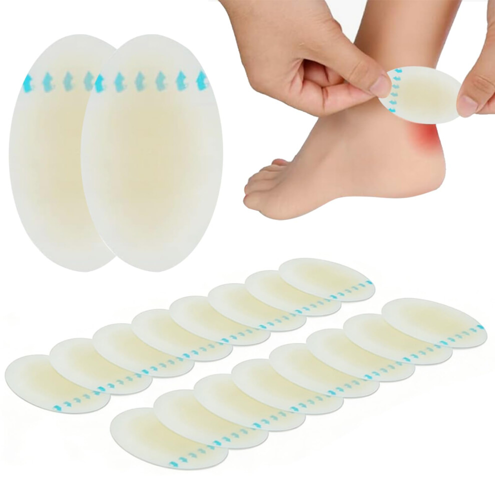 Heitao 20 Pcs Blister Gel Guard,Invisible Hydrocolloid Gel Blister Bandages,Waterproof Feet Blister Cushion Plaster For Fingers Toes Forefoot Heel Protector