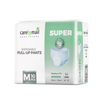 CarebyMail Super Adult Incontinence Pull Up Pants | Disposable Adult Pants for Men & Women | High Absorbency, Fast Absorption Core, Anti-Leak Barrier