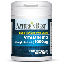 Nature's Best Vitamin B12 (Methylcobalamin) 1,000µg - High Strength Supplement -