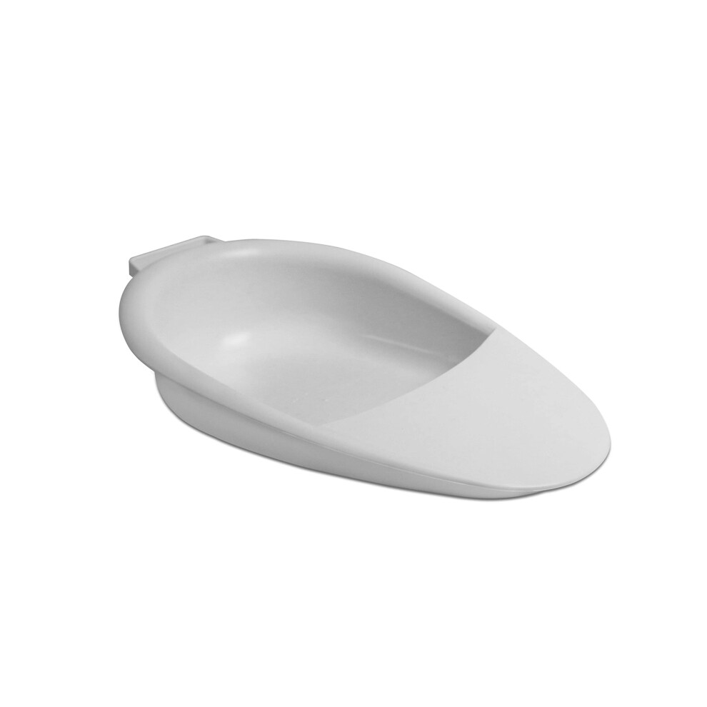 Pepe Mobility Bed Pan For Women And Men, Portable With Handle, Commode Pan For Elderly, Handicapped And Disabled, Lightweight (White)