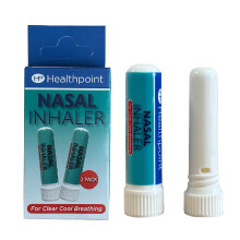 Healthpoint Nasal Inhaler, Pack Of 2, For Relief From Blocked Sinuses, Catarrh, Colds And Flu, Helps Stuffy And Blocked Nose, Peppermint And Eucalypt