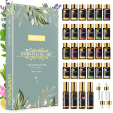 MAYJAM Essential Oils Set 28 - Essential Oils Gift Set for Humidifier, Diffusers, DIY, Home, 24 Single Essential Oil + 4 Blends Essential Oil