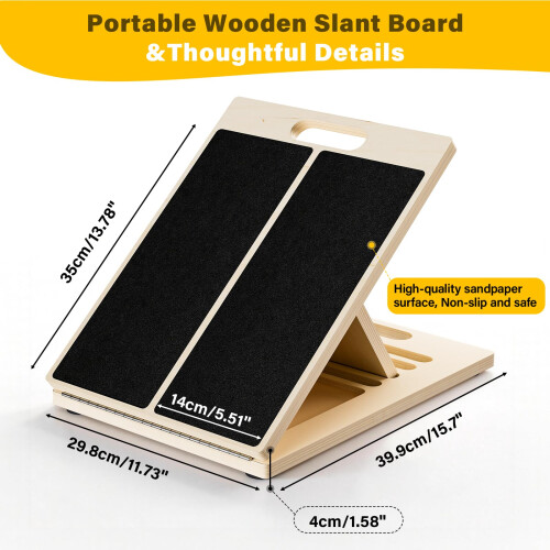 Slant Board, Adjustable Stretch Board 5 Position Incline Calf Stretcher 1