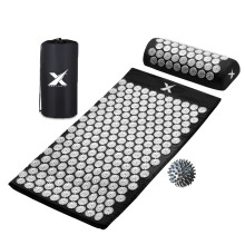 Xn8 Acupressure Mat & Pillow, Spiky Acupuncture Mat for Anxiety, Stress Relief, Back Pain, Muscle Relaxation & Recovery, Portable Reflexology Matt wi