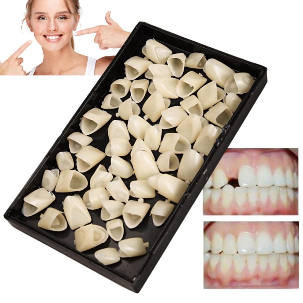 Akhand 70Pcs Temporary Tooth Crown,Temporary Crowns For Teeth,Tooth Repair Kit,Dental Temporary Tooth Cap Crown,Front Fake Teeth,Tooth Crown,False Tooth Rep
