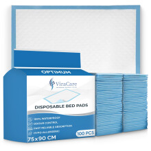 100 x Incontinence Bed Pads | Bed Protectors For Incontinence | Large Size 75x90