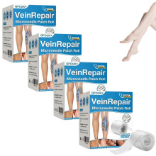 Kyno GFOUK Vein Repair Microneedle Patch Roll, 2026 GFOUK Vein Target Microneedle Patch, Natural Ingredients Leg Treatment for All Skin Types (4 Box)