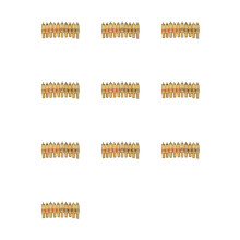 100pcs Gold Tone Male RCA Plug Audio Connector Metal Spring Adapter