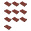 10X Retro Personality Notebooks Journal Notepads Ring Binder Diary Notebook Light Brown S 1