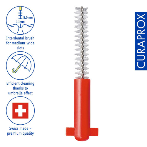 Curaprox Curaprox Interdental Brush Refills CPS 07 Prime – ISO Size 1, Red | 1