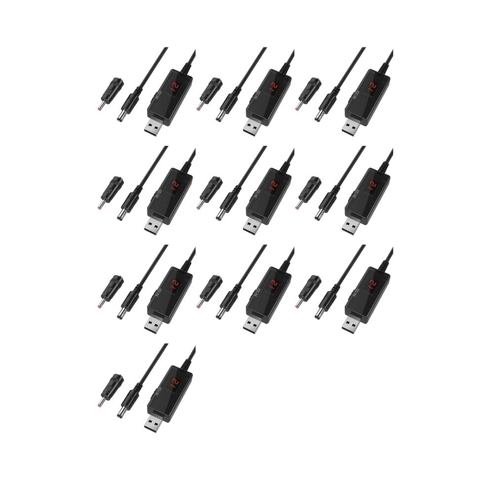 10X Usb To 9V,5V To 12V Step ,Usb Cable 5V Boost To 9V 12V Voltage Converter 1A Step- Volt Transformer Power 4713318971189