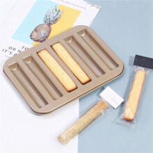 4X Durable Non-Stick Biscuit Stick Mold Cake Baking Pan Carbon Steel Cake Bread Mold 3D Cylinder Cake Mold