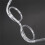 6X Glasses Shape Straw to Drink - Clear 1