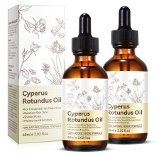 2-Pack Cyperus Rotundus Olja för Hårborttagning, Naturlig för Att Minska Kroppshårstillväxt