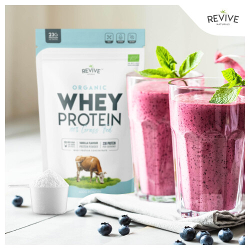 Organic Whey Protein Powder 400g (Vanilla Flavour) – Grass Fed 2
