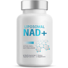 Liposomal NAD+ Supplement, 120 Count True NAD+ for Cellular Vitality & Energy Me