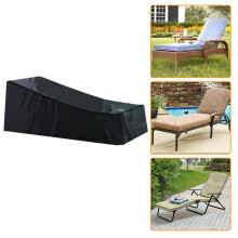 2X Chaise Longue Couvre Jardin Extérieur étanche Anti-UV, Matériau 210D, Housse de Chaise Longue pour Meubles