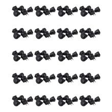 100pcs SPST Noir Bouton Marche/Arret Tour Interrupteur A Bascule 6 A/250 V AC 10 A/125V