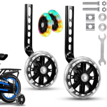 Roulettes stabilisatrices universelles pour vélo enfant - Noires