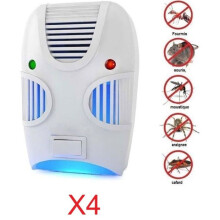 COBYE - CONFEZIONE DA 4 PRESE REPELLENTI PER INSETTI: RAGNO, SCARAFAGGIO, FORMICA, RODITORE, RATTO, TOPO - Non tossico - Nuovo