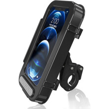 Support de téléphone étanche pour vélo et moto avec écran tactile, compatible avec tous les téléphones.