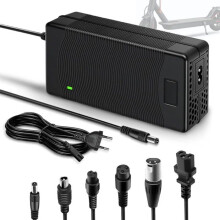 48V Electric Scooter Charger, Universal 48V Charger for Lithium Batteries with 6 Connectors, 546 Bicycle Battery Charger