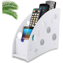 4-Compartment Remote Control Organizer, Remote Control Organizer for Storing Various Remote Controls and Mobile Phones