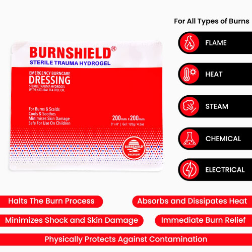 Burnshield Burn Dressing 20 X 20cm (sterile And Individually Wrapped) 1