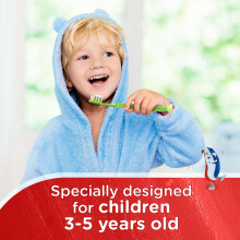 Aquafresh Little Teeth 3-5 Kids Toothbrush, Specially Designed for