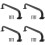 4pcs 10 Inch Metal Industrial Pipe Wall Handrail - Pipe Barn Door Pull Handle, Staircase Steps Handrail 1