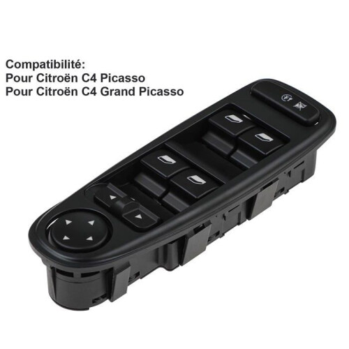 C4 Picasso Front Left Wing Mirror Switch 6554.YH Window Regulator Switch Button for Citroen C4 GP 2