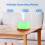 DIFFOFE Essential Oil Diffuser 300ML,Small Room Aromatherapy Diffuser with Remote Control, Quiet 8H Operation, 7-Color LED Light, 4 Timer, for Living 6