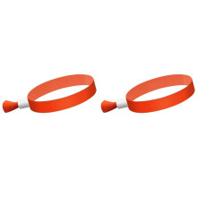 200 Pcs Cloth Event Wristbands, Colored Wrist Bands for Events, for Concert Wrist Strap (Orange)