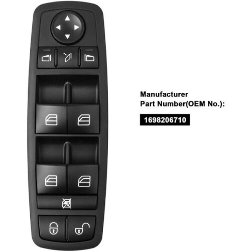 Window regulator button for Mercedes B-Class 1698206710 Switch for folding mirrors 1