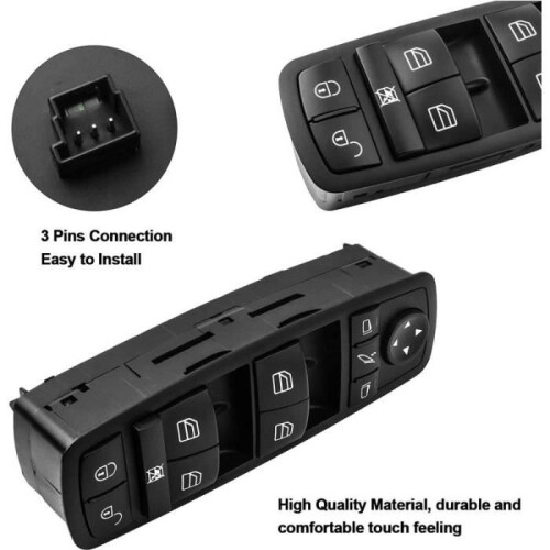Window regulator button for Mercedes B-Class 1698206710 Switch for folding mirrors 2