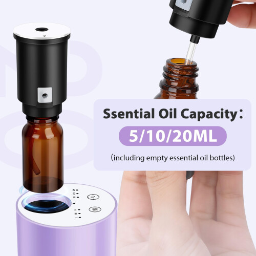 Essential Waterless Oil Diffuser- Waterless Diffusers for Essential Oil USB Charged Portable Mini Scent Air Machine Aromatherapy Atomizing Diffuser f 1