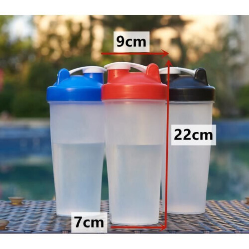 Σέικερ για σάλτσα σαλάτας - 600ml - Κόκκινο - Αφαιρούμενο μίξερ - Για σάλτσα και 1