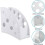 4-Compartment Remote Control Organizer, Remote Control Organizer for Storing Various Remote Controls and Mobile Phones 4