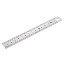 100 Pcs Dual Side Marked 15cm 6 Inch Stainless Steel Straight Ruler