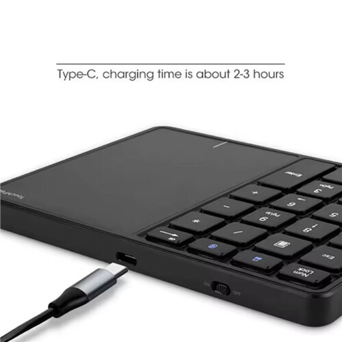 10X USB+ Numeric Keypad with Touchpad Wireless Digital Keyboard with 22 Keys Number Keypad 2