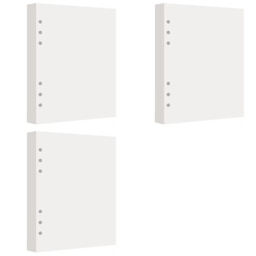 240 Sheets Blank Release Paper Pages for 6-Ring A5 Sticker Binder Organizer Double-Side Reusable Insert Refills 1