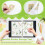 240 Sheets Blank Release Paper Pages for 6-Ring A5 Sticker Binder Organizer Double-Side Reusable Insert Refills 7