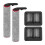 Compatible for  H40 Ultra/H40 Pro Roller Brush Hepa Filter Vacuum Replacement Accessories:1 Main Brush,2 Filter 1
