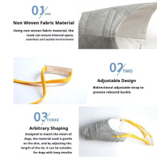 Hundrespiratormask, Dog Smoke Mask, Återanvändbar Anti Dust och Anti Fog Dog Mask, Anti Fog/Anti Dust/Anti Secondhand Smoke S
